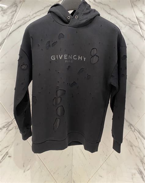 hoodie givenchy paris|givenchy paris sweatshirt destroyed.